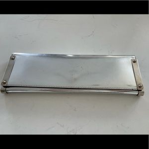 Gucci Metallic Silver evening clutch